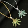 Aangepaste Moissanite goud Iced Out Diamond Jewelri kristal ketting hiphop hanger