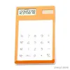 Calculadoras 1pcs tela de toque de 8 dígitos ultra fina transparente papelaria solar clara calculadora científica uso para estudante escola escritório