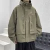 Мужские куртки винтажные мужские в стиле хип-хоп японская мода с капюшоном Harajuku лоскутная ветровка уличная легкая B33