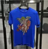 メンズTシャツソフトファッションメンTシャツ男性ラインストーンメンティーデイスナー半袖ドロップシッピング男性TシャツT240126