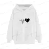 Bluzy męskie bluzy z kapturem Dropshipping !! Nowe przybycie kobiety z kapturem sznurka ciepłe pullover serce wiosenne bluza z kapturem T240126