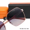 Lunettes de soleil ovales à petite monture en métal pour hommes et femmes, lunettes de soleil de photographie de rue en plein air sauvages pour conducteurs, lunettes de soleil d'affaires 8239