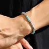 Strand handgemaakte kunstmatige turquoise hematiet bedelarmband gezonde kralen heren vriendschap sieraden