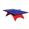 New Style Waterproof SMC Material Factory Price Top Quality Table Tennis Tables Outdoor Rainbow Leg Ping Pong Table