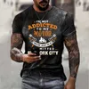 Men's T-Shirts Summer Men's T Shirts Oversized Loose Clothes Vintage Short Sleeve Fashion America Route 66 Letters Printed O Collared T Shirts T240126