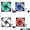 Fans Coolings Computer For Case 120Mm Led Red Blue Green Cpu Cooling Fan 1 Dropship Drop Delivery Computers Networking Components Otteu