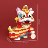 Blocks Building Blocks New Year Decoration Bricks Juguetes Kids nese Style Dancing Lion Toys for ldren Gift Adult Presentvaiduryb