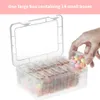 Charm Rings Storage Box Transparent Square Earrings Case Jewelry Finding Accessory Packaging Bead Pearl Organizer Dresser