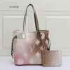 CC Sunrise Pastel Classice 2pcs set MM Tote composiet tassen Kleurrijke Dames Designer Schouder Handtas Portemonnee On The Go Tote bag 22ss 172M