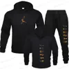 Männer Trainingsanzüge Neue Herbst Winter Männer Frauen Trainingsanzug Hoodies + Hosen 2Pcs Sets Anzug Mode Trend Hip Hop Y2K kleidung Sportswear Sweatshirts T240126