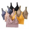 Yoga Outfit Seamless Sports Bra For Women Underwear Crop Top Tops Gym Running No Steel Ring Vest Fitness Sleep