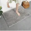 Large Size Chenille Bathroom Mat Bath Carpest Bathtub Bed Side Feet Pad Toilet Floor Rugs Kitchen Doormat Non-slip Solid Color 240122