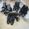 Chanells Shoe Toe Chanelity Black Cap Mary Patent Jane Mesh Boots Clear Crystals Sock Booties Block Mid High Heels Women Sandal Märke quiltad Slås C Bow Pum