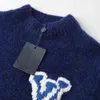Дизайнерский мужской свитер бренда Louiseity Шерстяные трикотажные изделия Мужские женские повседневные модные зимние осенние одежды Размер lowe Вышивка Роскошный топ