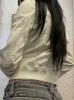 Sweats à capuche pour femmes Sweatshirts Rockmore Vintage Vestes courtes pour femmes Harajuku Casual Slim Fit Zipper Coat Y2K Streetwear Manches longues Vêtements d'extérieur Automne T240126