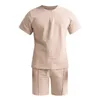 Herrespår jacka för kostym tre stycken kostymer män klänningar mens personlighet sport set sommar outfit 2 kort ärm t t