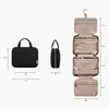 Bagsmart Makeup Cosmetic Bag med Hanging Hook Waterresistant toalettartikel Organisator för fullstora toalettartiklar 240124