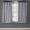 Exclusive Home Catarina Layered Solid Blackout and Sheer Window Curtain Panel Pair