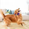 Colliers pour chiens avec nœud papillon réglable, Design élégant pour chiot, grand et petit chat, pour chiens moyens, décor de fleurs en Polyester