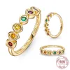 Autentyczny Sterling Infinity Stones for Women Fashion Oryginalny pierścień miłośnicy biżuterii