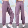 Pantaloni da donna a gamba larga in misto cotone pantaloni sportivi morbidi e traspiranti con coulisse con vita elastica alla caviglia Asciugatura rapida per il massimo comfort