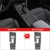 Film de protection autocollant intérieur de voiture, pour boîte de vitesses Buick Regal 2017 – 2019, autocollant de panneau d'engrenage de voiture en Fiber de carbone noir