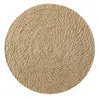 Table Mats Corn Fur Woven Dining Mat Heat Insulation Pot Holder Round Coasters Coffee Drink Tea Cup Placemat LX9348