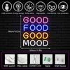 LED Neon Sign Neon Light Good Food Good Mood LED Sign Home Wedding Birthday Party Festival Room Decor Glowing Sign Boy Girl Gift YQ240126