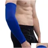 Elbow & Knee Pads 1Pc Compression Stretch Brace Armwarmer Arm Sleeves For Outdoor Sports Basketball Elbow Protective Er Drop Delivery Dhw25