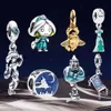 Herocross Sterling Sier Charm Aladdin Princess Jasmine Charms Fit Original Bracelet Pendant Beads Women Gift