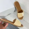 Designer sandálias planas chinelos de luxo mulheres bordar sandália moda flip flop carta chinelo verão praia slide 512