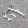 Losse Edelstenen 10 Stuks Van 925 Sterling Zilver Curve Tube Kralen W/Bail Spacers Voor Armband Ketting