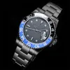 Relógio de luxo limpo superior 3186-3285 904l 40*13mm datejust relógio de luxo 2824 máquinas de movimento 40*11mm filme preto cascalho noite escura