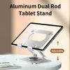 Tablet PC Stands Tablet PC Stands Universal Desktop Aluminum Tablet Stand Holder Bracket 360 Rotation Justerbar vikbar för iPad Kindle YQ240125