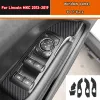 Car Interior Sticker Gear Box Protective Film For Lincoln MKC 2013-2019 Car window Panel Sticker Carbon Fiber Black