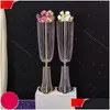 Party Decoration 80cm/100cm Akryl Crystal Flower Ball Holder Table Centerpiece Vase Standlestick FY3764 JN02 Drop Delivery Home OTZ8D