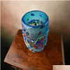 Vase Vibrant Style Vase Large Glass Flower Pot手作りのイタリアの家の装飾ユニークなギフトのアイデア頑丈でドロップデリバリーホームガーデンh otu1h