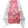 Bordduk En pil genom en hjärtmönster Runner Festive Valentines Day Decoration Party Supplies (Red 33