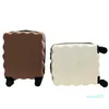 Cute Biscuit Shaped Luggage Student Password Box Lightweight Children's Trolley Box Travel Box Small Size Boarding Case