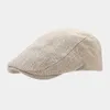 Berets 2024 Spring gładki talerz beret japońska literatura japońska retro wolny artysta kapelusz męski moda naprzód