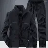 Men's Tracksuits Athletic Running Tracksuit Set Casual Full Zip Gym Jogging 2 Piece Sweat Suit For Spring Autumn Basketball Sports Suits