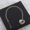 Letter Love Necklace Pendant Chain Necklaces Fashion Neckalce For Woman Couple Diamond Necklace Wedding Gift Jewelry