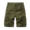 Calças masculinas Mens Soild Shorts Moda Casual Macacão Calças Multi Bolso Verão Plus Size Zipper Calças Ao Ar Livre Calças Masculinas