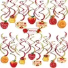 45 Pcs Je Year Hanging Decorations Rosh Hashanah Swirls for Shana Tova Party Decor Supplies 240124