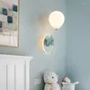 Wandleuchte Flexibele Led Bett Wohnzimmer Sets Koreanisches Dekor Penteadeira Camarim Blaues Licht Kristall Wandleuchte Beleuchtung