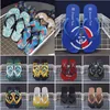 Ontwerpers Slippers Voor Mannen Vrouwen Bloemen Slides Flats Platform Sandalen Rubber Brocade Slides Muilezels Slippers Strand Schoenen Loafers