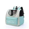 Backpacks Transparent Backpack Cat Handbags Tulle Breathable Portable Safety Pet Backpack Oxford Fabric Outing Puppy Dog Transport Bag Pet