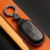 Key FOB Cover Case Car Leather Shell Holder för Jeep Renegade Grand Cherokee för Dodge Journey Charger för Chrysler 200 300