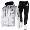 Tracksuits dos homens Novo estilo Moda Homens Hoodie Fitness Gym Roupas Homens Running Set Sportswear Jogger Men'Smany tipos de terno Sports T240126