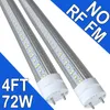 G13 LED電球、72W 6500LM 6500K 4フィートLED電球、T8 T12 LED交換用ライト、G13シングルピンクリアカバー、F96T12蛍光電球ワークベンクUSASTOCK